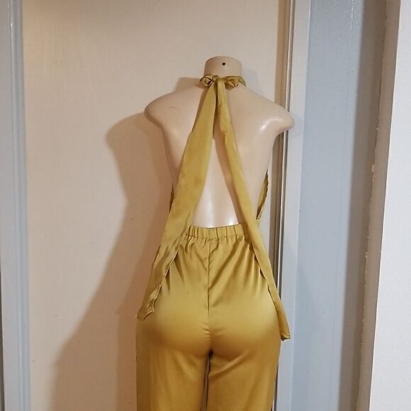 Emory Park Jumpsuit small gree second skin pre-owned - Picture 6 of 15